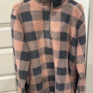 CC Boutique Pink and Gray Teddy Jacket